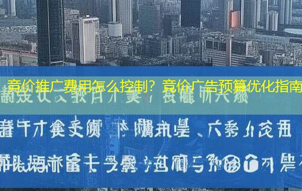 竞价推广费用怎么控制？竞价广告预算优化指南