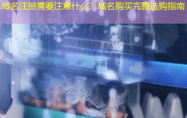 域名注册需要注意什么?域名购买完整选购指南 域名注册需要注意什么?域名购买完整选购指南